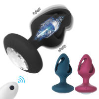 Vibrador Anal de 10 frecuencias, estimulador de tapón Anal con Control remoto, dilatador Anal, masajeador de próstata, juguete sexual - details 1