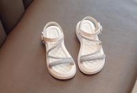 Sandalias con correa en el tobillo para niñas, zapatos de playa para niños, sandalias de princesa con punta abierta, 2023 - details 8