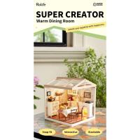 Robotime Rolife DIY Kit de casa de muñecas en miniatura, Kits de construcción de la serie Home Garden con LED, regalos de Navidad para adultos, comedor cálido - details 12