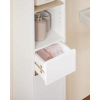 Mueble de Baño de Alto Estante Estanterías con 2 Puertas y Cajón Blanco Tamaño 20x20x180cm - details 52