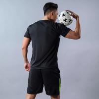 Camiseta de manga corta de seda de hielo para hombre, conjunto informal de secado rápido, pantalones cortos deportivos transpirables - details 11