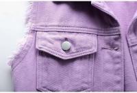 Chaleco Sin Mangas de Moda para Mujer Primavera-Otoño 2025 Chaleco Cowboy de Un solo Pecho Estilo Coreano Dulce y Corto - details 31