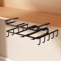 Tabla de cortar de acero inoxidable, soporte para tapa de olla, gran capacidad, ahorro de espacio, tapa de olla, estante de almacenamiento con ganchos, alta carga - details 10
