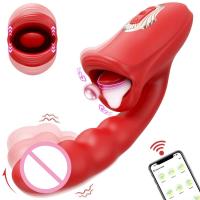 Leten-vibradores consoladores realistas para mujer, vibrador de punto G, lengua, lamiendo pezón, clítoris, estimulador de vibraciones, Juguetes sexuales para adultos 18 - details 13