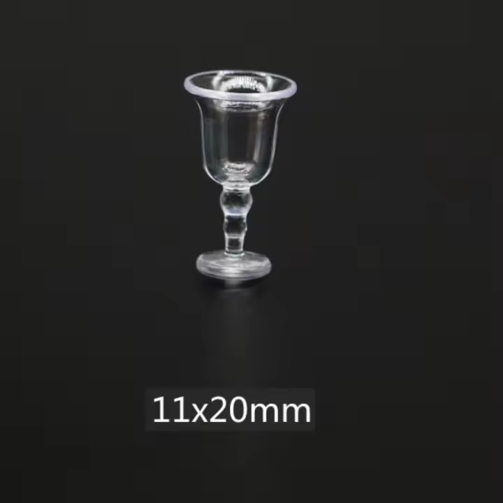 10 unids/set simulación 1:12 muebles de casa de muñecas taza de agua vaso de jugo casa de muñecas copa de vino copa de vino tinto miniatura - 1