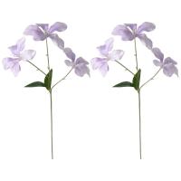 Nueva flor de orquídea Artificial de seda DIY 75cm flor de simulación colores vivos flores falsas rama centro de mesa de boda - details 11