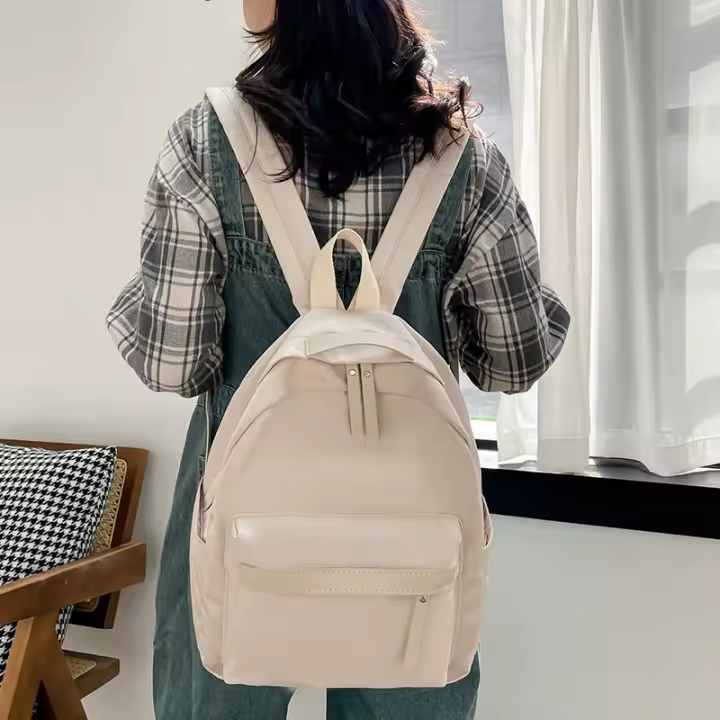 Nuevo Bolso de Mochila de Nylon Sencillez Urbana Ideal para Estudiantes Universitarios - 1