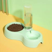 Cuenco Automático para Mascotas Dispensador de Agua y Comida para Gatos y Perros con Soporte Elevado para Beber - details 0