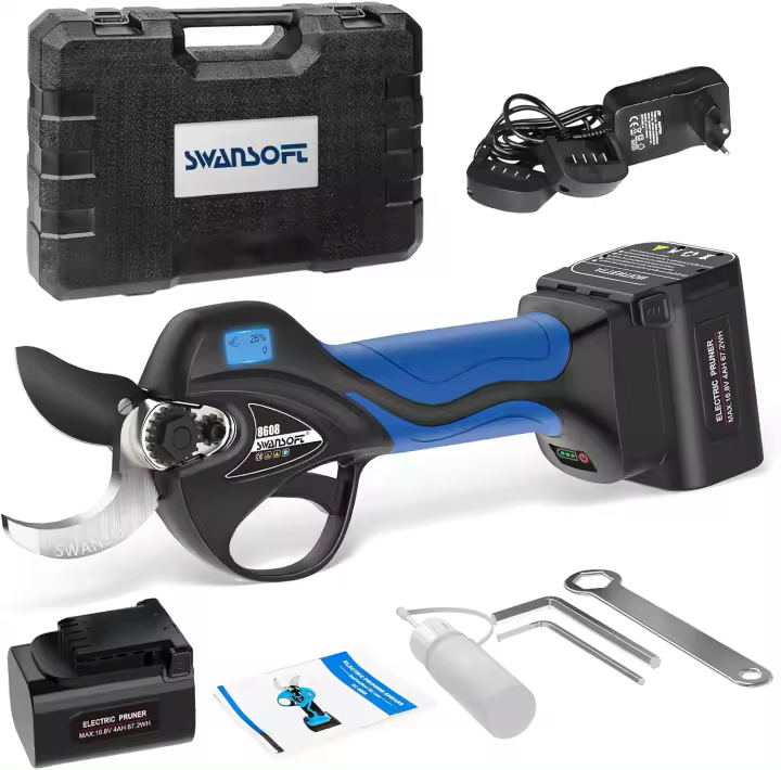 Tijeras de Podar Eléctricas Swansoft 8608 35mm Potencia de 900W Batería Profesional - 1