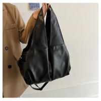 Bolso de gran capacidad de las mujeres de la primavera nueva moda simple retro bolso de mano nicho bolso de hombro - details 8
