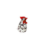 Cuentas de Vidrio de Gallo Adorno de Escritorio Colorido Estatua de Gallina Pequeña - details 4