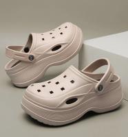 Sandalias de plataforma gruesas huecas para mujer, zuecos de fondo grueso de Eva, zapatillas para mujer, calzado de jardín antideslizante para exteriores, verano 2024 - details 14
