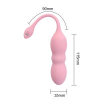 Huevo vibrador telescópico para mujer, con Control remoto juguete sexual, masajeador Vaginal para el punto G - details 8
