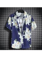 Ropa de playa para hombre, conjunto de 2 piezas, camisa hawaiana y pantalones cortos de secado rápido, ropa de moda para hombre, trajes informales estampados de verano - details 10