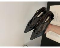 Nueva moda temperamento tacones altos de las mujeres de tacón grueso puntiagudo retro Mary Jane zapatos T-correa solo zapatos - details 5