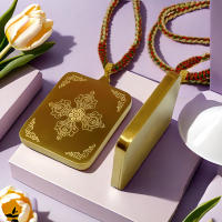 Colgante de titanio stl pur pintado a mano Ocho grandes guardianes de Npal Xizang Thangka ncklac Gawu caja color dorado dos no - details 2