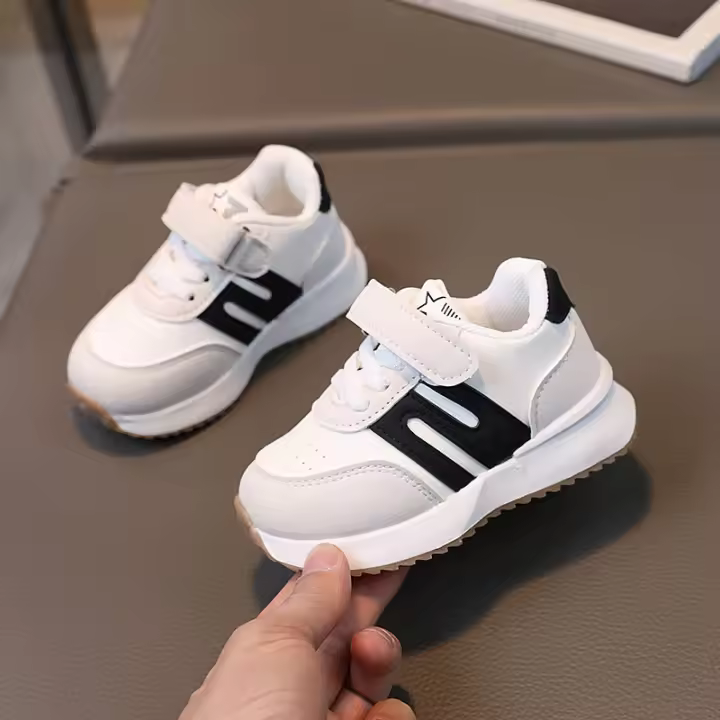 Primavera nuevos niños zapatos deportivos niñas zapatos de bebé pequeños zapatos blancos niños Forrest Gump zapatos para correr - 1