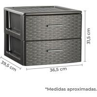 Cajonera de Plástico para Habitación Armario de Oficina Garaje Escritorio Sobremesa - details 3