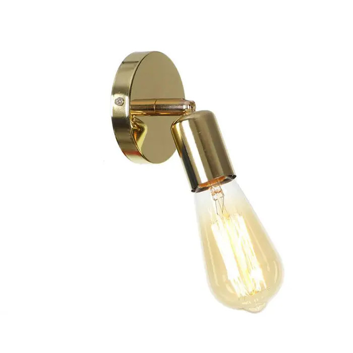 Mini lámparas de pared de campo de Europa americana, luces Retro, Vintage, Edison, hogar, bronce, negro, dorado, linterna de pared, promoción de cicilización - 1
