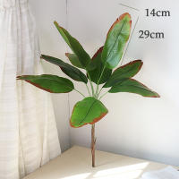 Plantas artificiales grandes de plástico para decoración del hogar, hoja de plátano falsa, follaje de árbol de tacto Real, 78cm, 9 ramas, Monstera - details 2