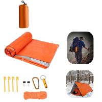 Set de Tienda de Emergencia al Aire Libre Portátil Taladros, Clips, Silbato, Bolsa de Almacenamiento de Carabinero - details 1