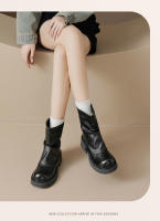 Botas de Mujer Estilo Británico Martin Augustine Nueva Primavera y Otoño Plataforma - details 5