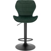 Silla de Comedor Giratoria de 360° Alto de Terciopelo con Resalto y Reposapiés Ajustable en Altura 60-82 cm Negro BH324sz-1 - details 15
