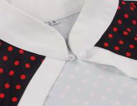 Vestido de Cintura Alta Estilo Hepburn Retro Manga O Pokla con Puntos Ideal para Fiestas 1950s 60s - details 7