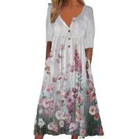 Vestido de verano de moda de manga corta para mujer - details 6