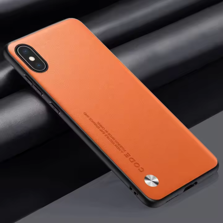 Funda de lujo de cuero PU para iPhone XS Max Cubierta trasera de silicona a prueba de golpes - 1