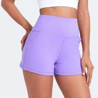 Pantalones cortos deportivos informales para Yoga, cintura alta, gimnasio, ejercicio, correr, tenis, Fiess - details 5