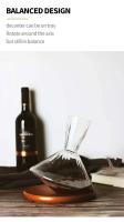 Vaso de regalo giratorio de 360 ​​grados de vidrio de alta calidad, separador de vino de 1500 ml, botella de whisky y champán para bar en casa - details 5