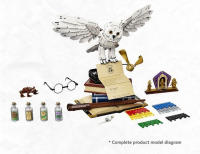 Bloques de construcción Big Hedwig Owl Harry Bobo, colección de edición del 20 aniversario, modelo de juguete de 3010 piezas - details 10