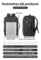 Mochila para Hombres Expansible al Vacío, Gran Capacidad, Separación en Seco y Húmedo, Multifuncional para Negocios - details 1