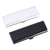 Estuche para gafas de Metal duro mate delgado, gafas negras Sier, protección para gafas, caja portátil de viaje, regalos, 1 ud. - details 2