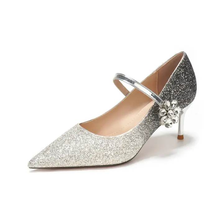 Zapatos de tacón alto para mujer Microfibra de forro, cuero sintético exterior, altura del talón de 5-8cm, ideal para bodas y banquetes - 1
