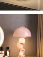Adornos de lámparas de mesa de conejo, lámparas de noche ligeras en el dormitorio de la Sala de estar, decoración del hogar - details 2
