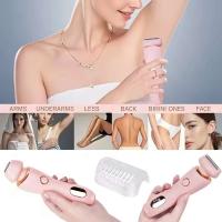 Maquinilla de afeitar eléctrica profesional 2 en 1, afeitadora eléctrica en seco y húmedo, resistente al agua, para depilación de mujer, para Bikini, pierna, brazo, axila - details 5