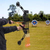 Kit de arco compuesto para adultos de 35-70 libras, 329 fps, tiro con arco y caza con 12 flechas para competición al aire libre, caza, entrenamiento de tiro con arco - details 0
