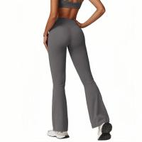 Pantalones de Yoga de Cintura Alta para Mujeres Ajuste Ajustado, Levantamiento de Cadera, Estilo Plumedo Ideal para Yoga y Fitness Material de Nylon - details 4