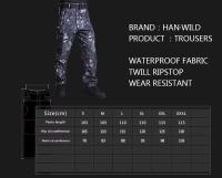 Hanye verde negro camuflaje piel de tiburón pantalones de concha suave Montañismo al aire libre - details 1