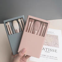 Morandi travel mini juego de pincel de maquillaje portátil con espejo multifunción - details 1