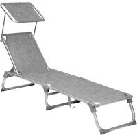 Silla de Senderismo Tumbona Reclinable Plegable, Ligera, 55 x 193 x 31 cm, Carga 150 kg - details 0