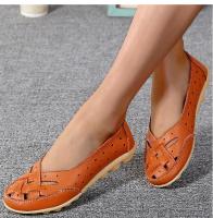 Zapatos de mujer para verano, zapatos planos de cuero suave, mocasines planos sin cordones, zapatos casuales para mujer, respirador - details 7