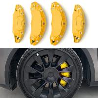 Cubiertas de pinzas de freno para Tesla Modelo Y 2020 2021 2022 2023 2024 Accesorios Juego delantero trasero de 4 (no cabe 2024 Modelo Y RWD) - details 2
