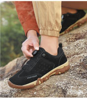 Zapatos de senderismo de marca para hombre, zapatillas de escalada con hebilla giratoria, zapatos antideslizantes para pesca al aire libre, zapatos de ciclismo y caza - details 14