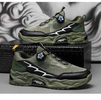 Zapatillas Deportivas Coreanas Transpirables Suela Suave con Cordones Giratorios para Hombre - details 19