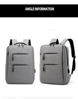 Mochila de negocios para hombre, versión coreana, bolsa de viaje de moda, mochila informal para estudiantes, minimalista y a la - details 13