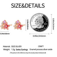 Pendientes de plata de ley 925 para mujer, aretes con forma de libélula y pájaro, joyería fina para boda, novedad - details 1