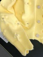24 nuevo Otoño e Invierno wer idioma cárdigan de punto con perlas Sweetheart Daisy romántico borde ondulado suéter chaqueta - details 8